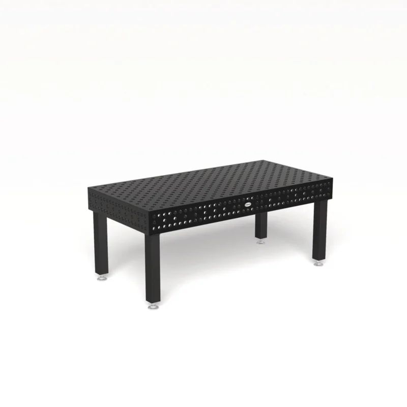 Produktansicht von Siegmund Schweißtisch 2000 x 1000 x 200 mm Professional Extreme 8.7 System 28 Plasmanitriert, Diagonalraster Höhe 750 mm mit Bodenverankerung