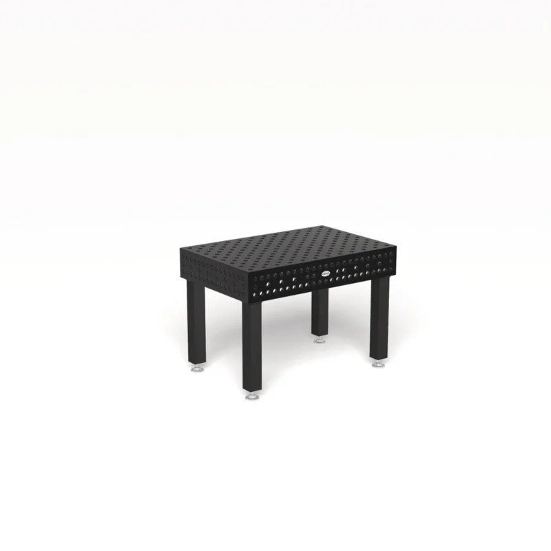 Produktansicht von Siegmund Schweißtisch 1200 x 800 x 200 mm Professional Extreme 8.7 System 28 Plasmanitriert, Diagonalraster Höhe 650 mm mit Bodenverankerung