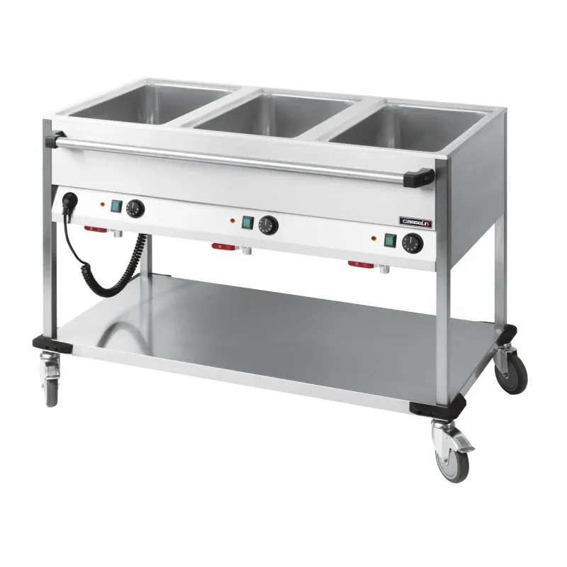 Casselin Speisen-Ausgabewagen, 3 x GN 1/1 quer