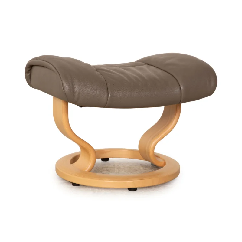 Stressless Legend Leder Hocker Grau
