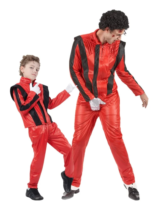 Popstar-Paarkostüm für Vater und Sohn