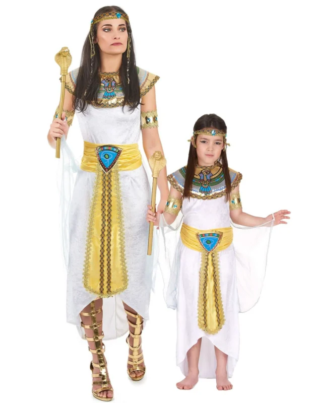 Königin von Ägypten-Paarkostüm Mutter und Tochter