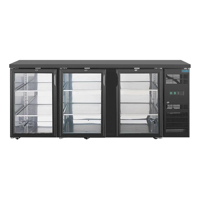 Polar Serie U Premium Bar Kühlschrank mit 3 Türen Display