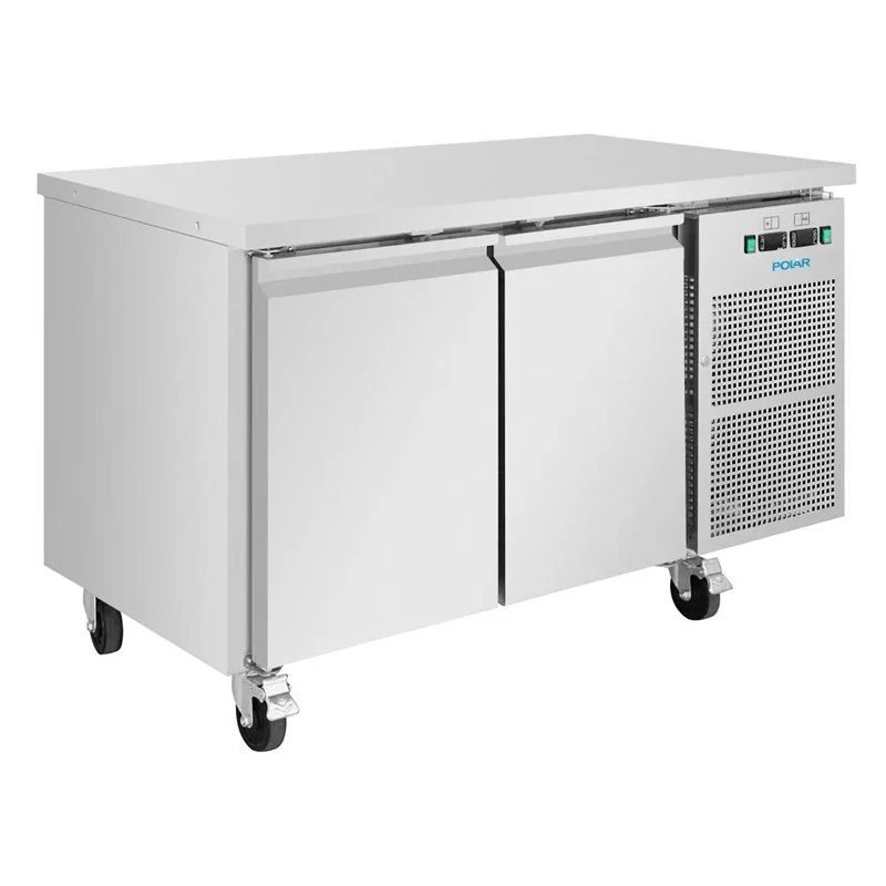 Polar Serie U Doppeltüriger Untertheken-Kühl-/Gefrierschrank 124L