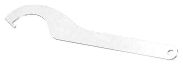 Hakenschlüssel für Glas-Punkthalter ø 62mm, aus V2A Edelstahl