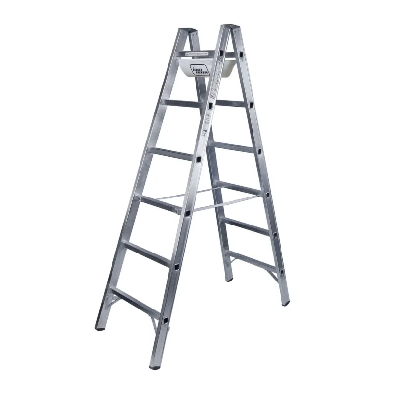 ILLER-LEITER - Sprossenleiter Alu-Sprossenstehleiter 6110 2x10 Sprossen