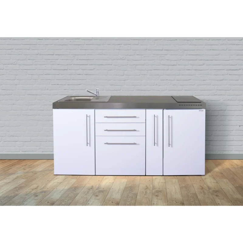 Stengel - Mini-Küche Miniküche Premiumline MP180AKSGKFreBli2Sn weiß