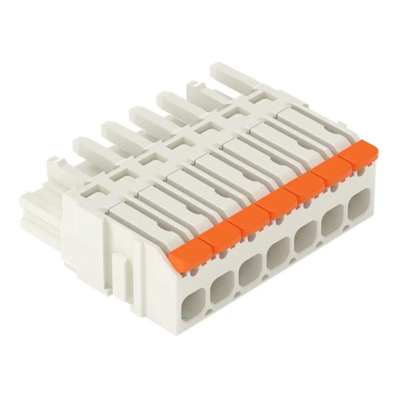 WAGO - Kabelsteckverbinder für Leiterplattensteckverbinder 1-Leiter-Federleiste,Hebel 2721-1107/326-000 PushinCAGECLAMP,lgr − 50 Stück