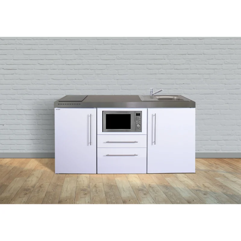 Stengel - Mini-Küche Miniküche Premiumline MPMES170KSMWIKFliBrS Edelstahl