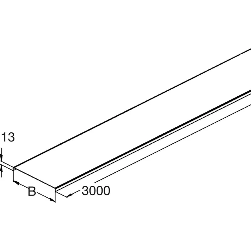 Rico - Deckel für Kabeltragsystem Abdeckung 16W12-600 600mmx3000mm