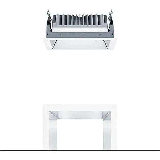 Zumtobel Group - Downlight/Strahler/Flutlicht LED - Deckeneinbauleuchte PANOS EVO #60815939 Q190L 840 230V AL WH