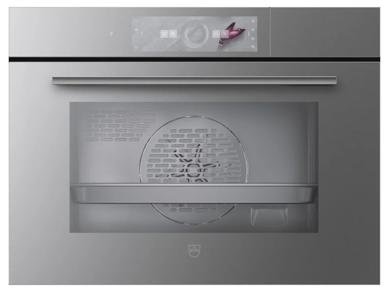 V-ZUG 2303300014 CombiSteamer V6000 45F Dampfbackofen Spiegelglas Platinum - 10 Jahre Hersteller-Garantie
